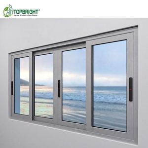 Thiết kế hiện đại muỗi Net trượt nhôm Windows bão tác động doubl men cửa sổ trượt - Product Image 1