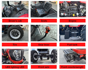 Livraison Gratuite Tracteurs Agricoles 80 CV à Moteur Diesel Puissant avec Boîte <span class=keywords><strong>de</strong></span> Vitesses Hydraulique pour l'Agriculture - Product Image 5