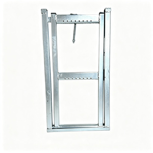 Échelle pliante pour camion, 2 marches, acier zingué, pièces de semi-remorque, échelle pliante universelle pour camions - Product Image 1