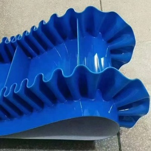 Rok lembut industri Mini kualitas tinggi sabuk konveyor dinding samping pola rumput PVC hijau harga grosir pemandu OEM murah - Product Image 5