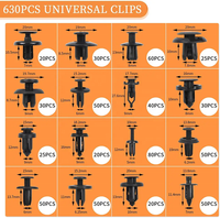 675 pièces de clips de retenue pour voiture / assortiment de fixations automobiles, clips, rivets, kit de pare-chocs