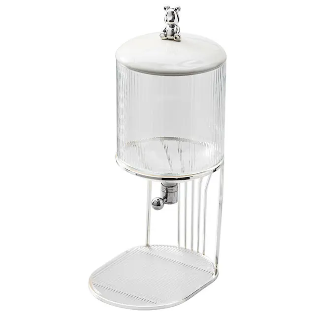 Musluk ile ev soğuk su ısıtıcısı cam bardak seti yüksek sıcaklığa dayanıklı büyük kapasiteli soğuk su ısıtıcısı içecek kova