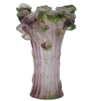 Vase en cristal Lalique soufflé à la main Vase en verre Vase Lalique décoratif en cristal