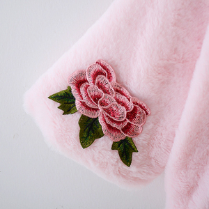 Blanco rosa niños cálido abrigo <span class=keywords><strong>de</strong></span> piel sintética precio al por mayor <span class=keywords><strong>de</strong></span> los niños <span class=keywords><strong>de</strong></span> abrigos <span class=keywords><strong>de</strong></span> invierno - Product Image 3