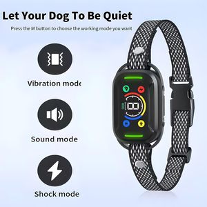 New Product Patent Design Smart <b>Dog</b> Anti Bark <b>Collar</b> Vibration Anti-bark <b>Collar</b> with Color Screen - Product Image 5