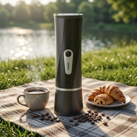 Machine à café expresso portable à capsules, 15 bars de pression, semi-automatique, 3-5 tasses, pour la maison, la voiture, le camping-car, les voyages