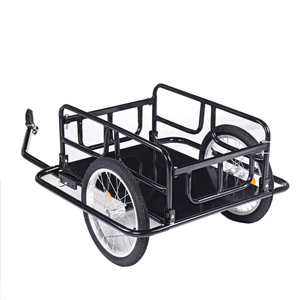 Remorque <span class=keywords><strong>à</strong></span> vélo pliable de 50 pouces, cadre en acier, chariot <span class=keywords><strong>à</strong></span> bagages, chariot de vélo de montagne, <span class=keywords><strong>porte</strong></span>-bagages supplémentaire, double roue, charge de 50 kg - Product Image 5