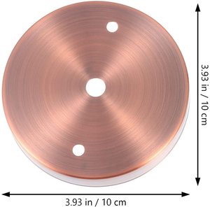 Canopée led Vintage en Bronze rouge, avec <span class=keywords><strong>crochet</strong></span> en fer, <span class=keywords><strong>luminaire</strong></span> décoratif d'intérieur, idéal pour un lustre ou comme accessoire - Product Image 3