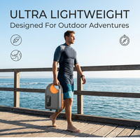 Pompe à air électrique intelligente sans fil en stock avec écran LED numérique pour SUP, paddleboard, gonflable et matelas à batterie portable