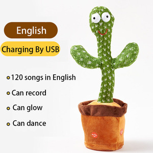USB Électronique Cactus Bailarin En Peluche Jouet Noël Shake Dancing Cactus avec 120 Chansons Enregistrement Faible quantité minimale <span class=keywords><strong>de</strong></span> commande - Product Image 5