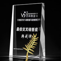 Vente en gros de certificats de plaques design personnalisés Certificat en cristal Diplôme Cadre photo pour entreprise
