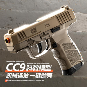 Dropshipping Shopify Pistola de Juguete de Disparo Continuo con Balas Blandas y Expulsión de Cartuchos, Mini Compacta Estilo CC9 - Product Image 2