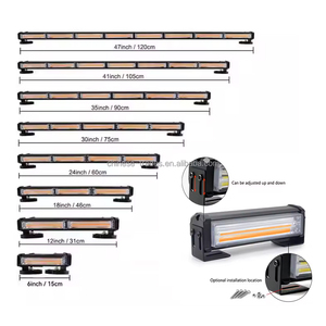 48W màu vàng COB khẩn cấp dẫn nhấp nháy làm việc lightbar an toàn bên đánh dấu cảnh báo dài mang theo đèn hai xe tải tại chỗ thanh ánh sáng - Product Image 3