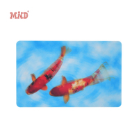 Carte de vœux 3D lenticulaire en plastique avec puce NFC, motif Cheval Magique Hell Fire
