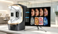 Appareil de scanner facial DX pour la détection et l'analyse des problèmes cutanés potentiels tels que l'acné, utilisé pour le diagnostic facial