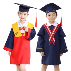 Kindergarten Primary School Graduation Dress Bachelor's Dress Children Graduation Photo 2 Sets Of Clothes And Hats