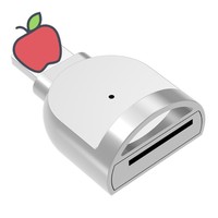 Adaptador OTG Portátil de Aleación de Aluminio Tipo-C a Lector de Tarjetas SD, Conector de Transferencia de Tarjetas de Memoria para Teléfono