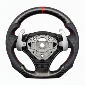 Volante in Pelle <span class=keywords><strong>e</strong></span> Fibra di Carbonio Premium con LED <span class=keywords><strong>e</strong></span> Paddle del Cambio per <span class=keywords><strong>BMW</strong></span> Serie <span class=keywords><strong>E</strong></span> E90 E60 E46 E92 M3 <span class=keywords><strong>X5</strong></span> E70 X6 - Product Image 1