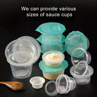 Scelleuse manuelle pour gobelets en plastique Scelleuse pour gobelets à sauce Scellant 6 tasses à la fois Machine automatique d'emballage de film pour aliments et boissons