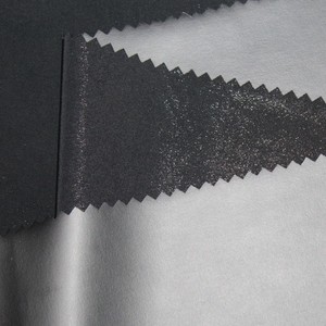 Tela elástica de cuero sintético con efecto metalizado para prendas de vestir, elasticidad en 4 direcciones - Product Image 2