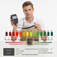 pH-mètre portable de type split pour sols, modèle JD7032H, pour la culture agricole, les vergers et les plantes en pot, sans piles requises