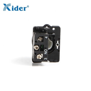 Interruptor de botón pulsador marcado con retorno por resorte de plástico, flecha con marca de color negro, 1/2/2 - Product Image 3