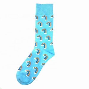 Vente en gros <span class=keywords><strong>Chaussettes</strong></span> décontractées unisexes en coton Funky Nouveauté Bouledogue français Arc-en-ciel à motifs pour hommes femmes Unisexe pour la saison d'automne - Product Image 5