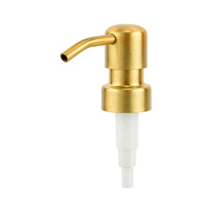 Pompe à savon liquide couleur or mat 28/400 en acier inoxydable, distributeur en métal pour flacon de savon pour les mains, salle de bain, cuisine, recharge - Product Image 1