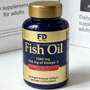 1200mg Minyak Ikan Laut Dalam Softgel Pelepasan Cepat, 360mg Omega-3, Mungkin Mengurangi Risiko Penyakit Jantung Koroner, untuk Dewasa - Product Image 4