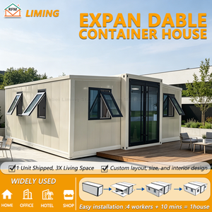 Meilleures ventes : Maison pliante haut de gamme à double aile, 2 chambres, 1 salle de bain, 1 séjour - Product Image 1
