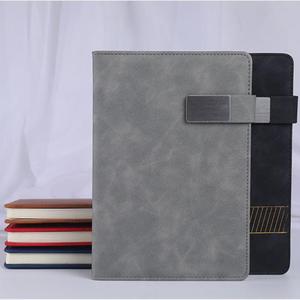 Carnet A5 en cuir PU, couverture rigide multicolore, imitation cuir, pour affaires, bureau, école, papeterie, reliure cousue, magnétique - Product Image 1