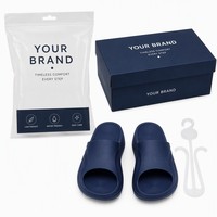 Sandalias de Playa para Hombre, Diseño Abierto, Ligeras, Antideslizantes, Impermeables, de EVA, Personalizables, para Verano y Deportes