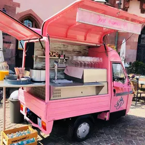 multifunctional food trailer coffee food truck with baking equipment pizza hamburger ape food truck