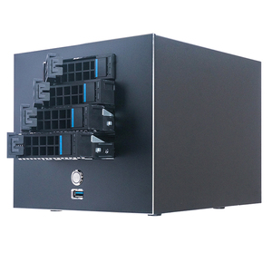 Hot bán ITX NAS giữa tháp máy tính lưu trữ máy chủ Trường hợp với Fan 4 Vịnh Mini-ITX hình thức trong kho - Product Image 2