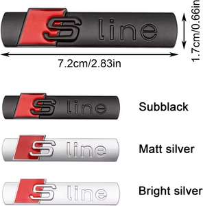 Logo laterale Sline Q5Q7A1A5A4LA6LA8L è adatto per adesivi <span class=keywords><strong>Audi</strong></span> auto sportive Logoscycling decorazioni <span class=keywords><strong>Audi</strong></span> ABS adesivi parafango - Product Image 5