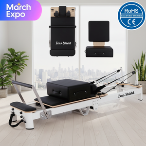 อุ<span class=keywords><strong>ป</strong></span>กรณ์พิลาทิส<span class=keywords><strong>แบบ</strong></span>พับได้ <span class=keywords><strong>ป</strong></span>รับระดับได้ ทนทาน ผลิตจากอลูมิเนียมอัลลอยด์ สำหรับใช้ในเชิงพาณิชย์ พกพาสะดวก ใช้งานได้หลากหลาย เหมาะสำหรับสตูดิโอพิลาทิส - Product Image 1