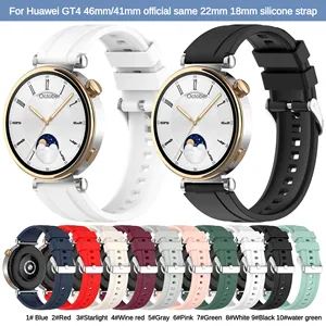 BEEFLYPOWER Correa de Reloj Unisex de Silicona Elástica Suave y Cómoda de 18mm 22mm con Hebilla de Pin para 41mm/46mm 10 - Product Image 3