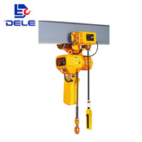 Delelift Palan électrique compact fiable de haute qualité à faible encombrement, capacité 5T, personnalisable, nouvelle chaîne de vente au détail, télécommande en acier 3m
