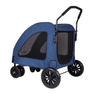 2026 En gros Poussette pliable <span class=keywords><strong>pour</strong></span> animaux de compagnie en métal robuste à 4 roues, écologique, <span class=keywords><strong>pour</strong></span> <span class=keywords><strong>chiens</strong></span> de grande race, animaux blessés, animaux âgés et visites chez le vétérinaire - Product Image 1