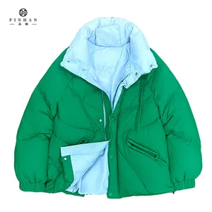 2023 New fashion arrival women 's 90 white duck down coat outdoor high collar windproof lightweight ladies clothing