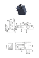 Prise audio 3,5 mm PJ-325 5 broches verticale DIP, connecteur audio 3,5 multicolore pour équipement audio DIY
