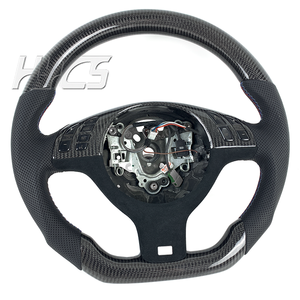 Accessoires d'intérieur de voiture personnalisés Volant en fibre de carbone pour BMW E46 M3 E38 E39 E82 E87 M2 <span class=keywords><strong>E</strong></span> M4 E53 330ci 325i - Product Image 6