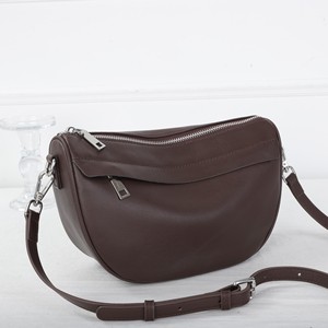 Ando Bag Soft Cowhide Leather Crossbody Bag Women <b>Small</b> Crescent Shoulder <b>Purse</b> with Zipper Pockets - Product Image 4