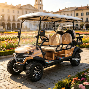 Voiturette de golf et de chasse électrique intelligente pliable, batterie au lithium, 3-4 places, autonomie de 90 km, certifiée CE, vitesse de 30-50 km/h - Product Image 1