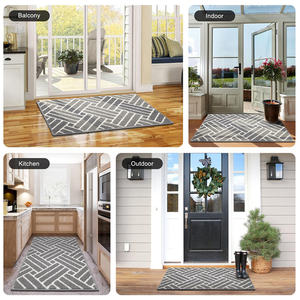 Tapis d'entrée lavable, antidérapant, support <span class=keywords><strong>TPR</strong></span>, tapis de porte d'entrée intérieur, absorbant, résistant à la saleté, tapis de bienvenue - Product Image 6