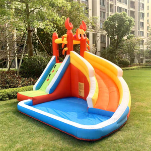 Lâu Đài Trẻ Em Thương Mại Toboggan Sân Sau Thương Mại Bouncy Jumping Bounce House Trượt Nước Với Bể Bơi Bouncer Bơm Hơi - Product Image 2