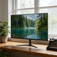 Moniteur de jeu 19 22 24 pouces 165Hz Full HD 1080P Temps de réponse de 5 ms Protection des yeux Écran LED sans cadre pour PC Gamer Ordinateur de bureau