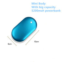 OEM 2020 Banque d'alimentation pour chauffe-mains Banque de batteries pour cadeaux promotionnels de vacances en petite quantité avec fonction de chauffe-mains
