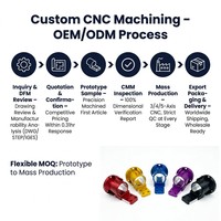 Pièces en alliage d'aluminium usinées sur mesure par CNC, tournage et fraisage, service d'anodisation colorée, échantillon rapide disponible