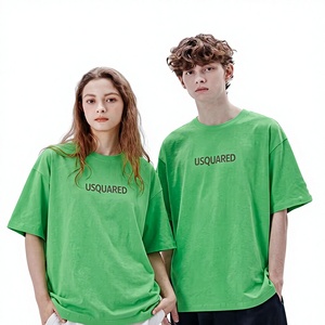 T-shirt vert surdimensionné en coton 100% pour hommes, design personnalisé, t-shirts de sport imprimés à manches courtes, motif uni décontracté, taille plus - Product Image 1